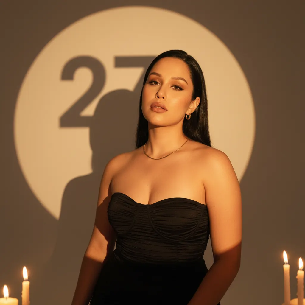 Retrato cinematográfico com velas